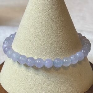 6mm Genuine Chalcedony Gemstone Bracelet